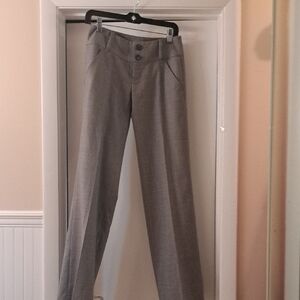 Banana Republic Nartin Style Fine Grey Wool/Silk Pant Low Rise Style Sz O lined